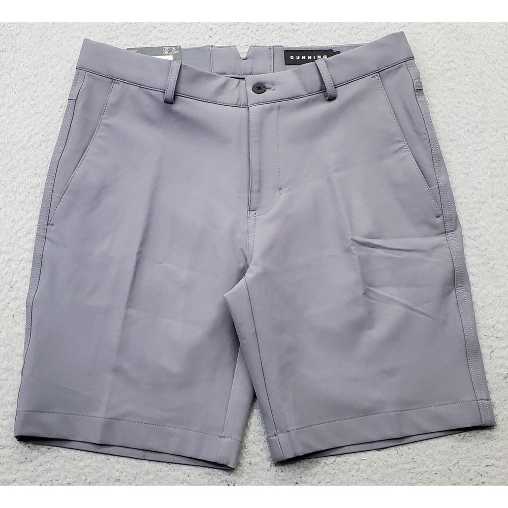 Dunning Golf Shorts Mens 30 Gray Player Fit Woven Performance Stretch DZS23H060